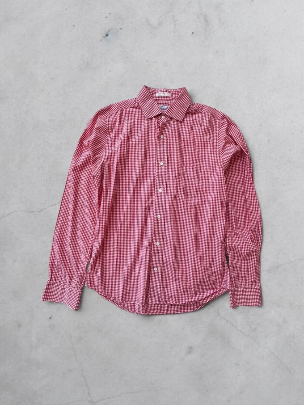 Gant Rugger Red Gingham Button Down Shirt Size S Mens The Hugger Fit